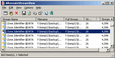 AlternateStreamView 1.54 AlternateStreamView 1.54