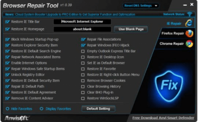 Anvi Browser Repair Tool 2.0