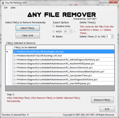 Any File Remover 10.0 Any File Remover 10.0