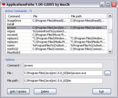 ApplicationsPaths 1.00 ApplicationsPaths 1.00
