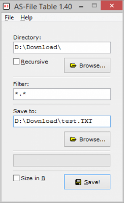 AS-File Table 1.40 AS-File Table 1.40