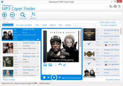Ashampoo MP3 Cover Finder 1.0.17 Ashampoo MP3 Cover Finder 1.0.17