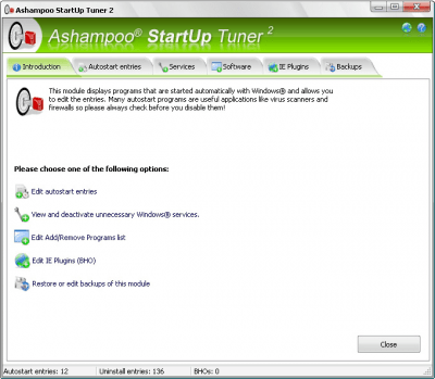 Ashampoo StartUp Tuner 2 last