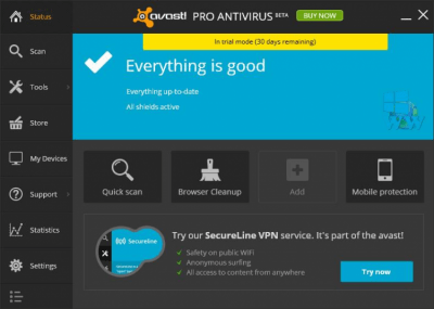 Avast Pro Antivirus 19.4.2374 + лицензионный ключ