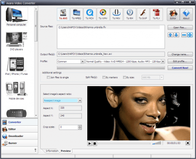 Axara Video Converter 3.6.0 + ключ