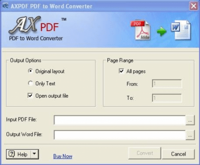 AXPDF PDF to Word Converter 2.0