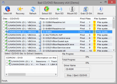 Bad CD/DVD Recovery 4.4