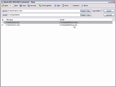 Batch DOC and DOCX Converter 2018.10.915.2176