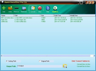 Batch Docx to Doc Pro 2.6