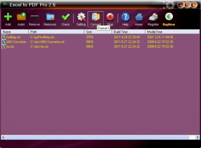 Batch Excel to PDF Pro 2.6