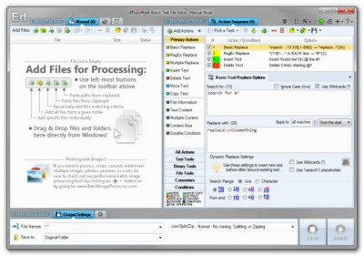 Batch Text File Editor 5.0.7 Batch Text File Editor 5.0.7