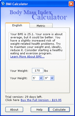 BMI Calculator 1.0 last