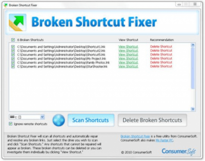 Broken Shortcut Fixer 1.2