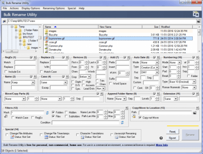 Bulk Rename Utility 3.3.1.0 Bulk Rename Utility 3.3.1.0