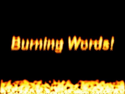 Burning Words Screensaver 1.1.2