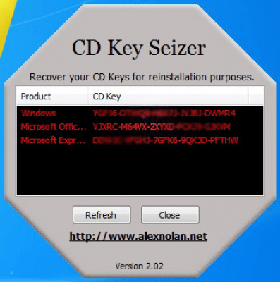 CD Key Seizer 2.02