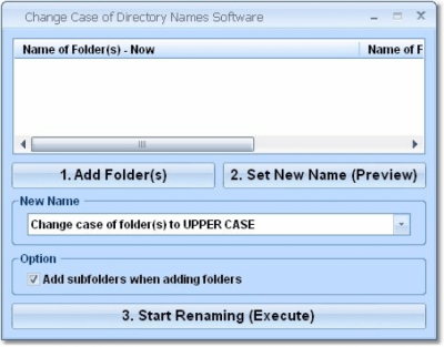 Change Case Of Directory Names 7.0