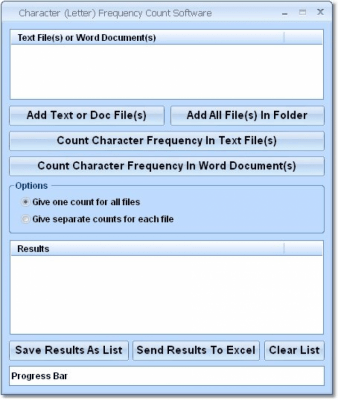 Character (Letter) Frequency Count 7.0 Character (Letter) Frequency Count 7.0