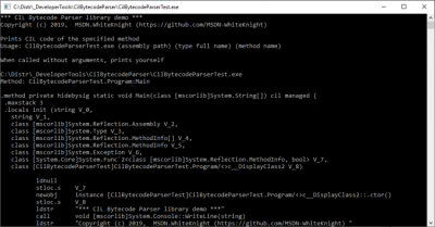 CIL Bytecode Parser 1.3
