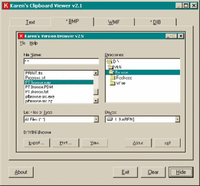 KarenWare Clipboard Viewer 2.2