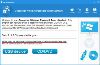 Cocosenor Windows Password Tuner 3.1.0 + ключ активации