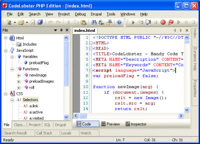 CodeLobster PHP Edition 1.4.1