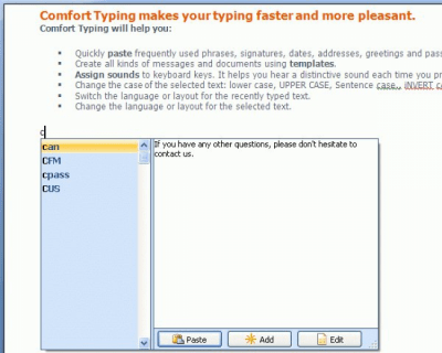 Comfort Templates Manager 2.0 last