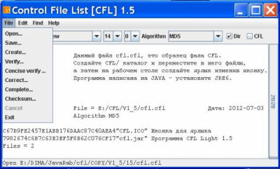 Control File List [CFL] last