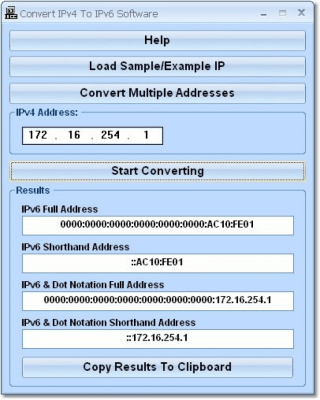 Convert IPv4 To IPv6 7.0