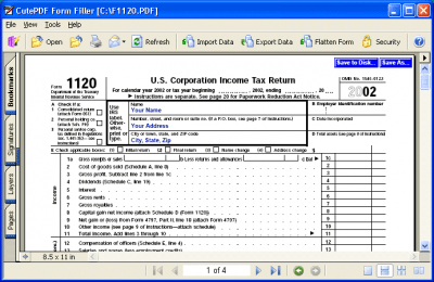 CutePDF Form Filler 3.61 CutePDF Form Filler 3.61