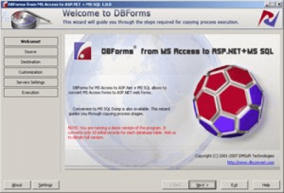 DBForms from MS Access to ASP.NET+MS SQL 1.0.0 last
