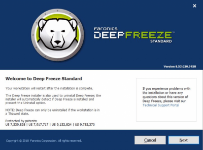 Deep Freeze Standard 8.53.020.5458