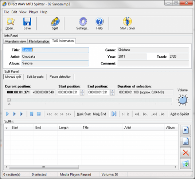 Direct WAV MP3 Splitter 3.0 + код активации