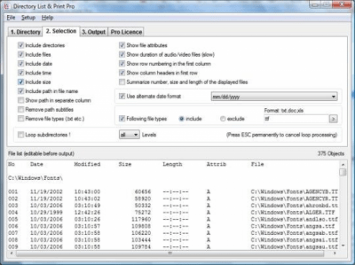 Directory List & Print 3.35 Directory List & Print 3.35