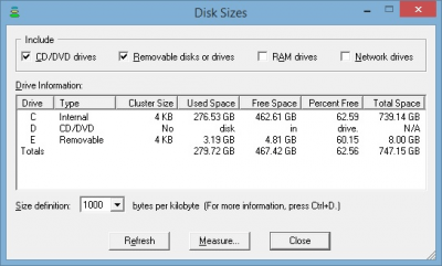 DiskSizes 2.0