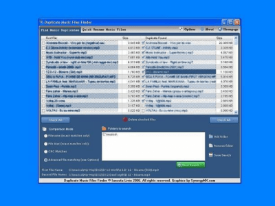 Duplicate Music Files Finder 1.6 Duplicate Music Files Finder 1.6