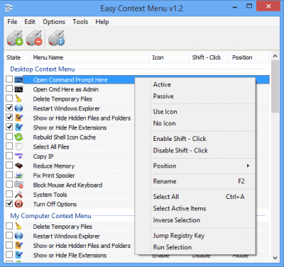 Easy Context menu 1.6