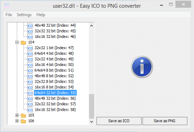 Easy ICO to PNG Converter last