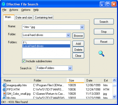 Effective File Search 6.3 Effective File Search 6.3