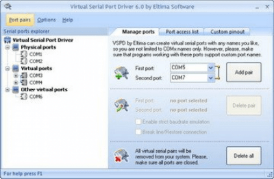 Eltima Virtual Serial Port Driver 9.0 Build 9.0.572