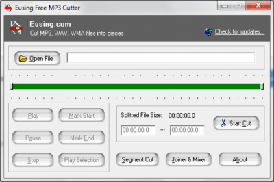 Eusing Free MP3 Cutter 2.6 Eusing Free MP3 Cutter 2.6