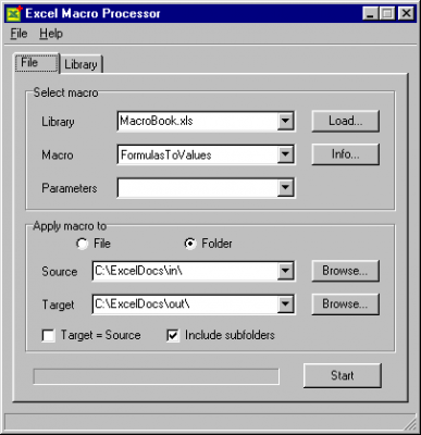 Excel Macro Processor 1.4