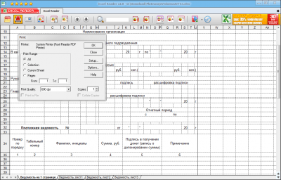 Excel Reader 2.0