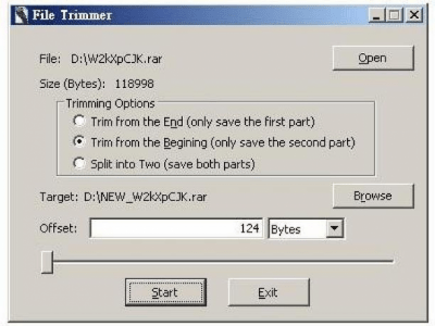 File Trimmer 1 File Trimmer 1