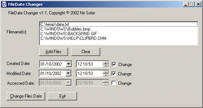 FileDate Changer 1.1