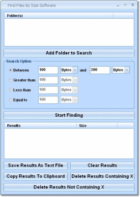 Find Files By Size Software 7.0