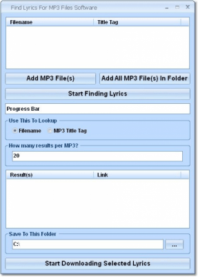 Find Lyrics For MP3 Files 7.0