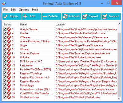 Firewall App Blocker 1.6