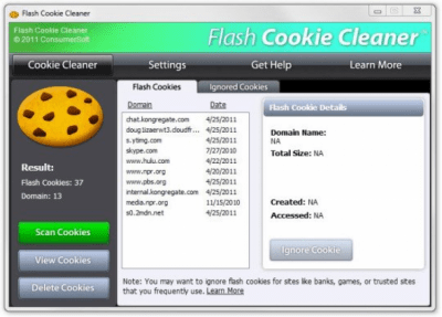 Flash Cookie Cleaner 2.0