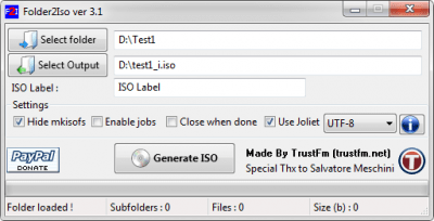 Folder2Iso 3.1